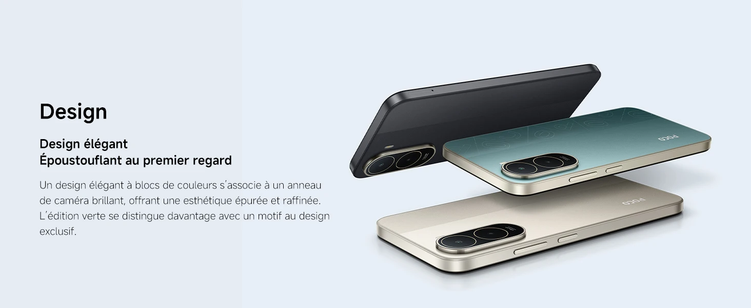 Xiaomi France POCO C81 Pro, immersive screen of 6,9 ", long battery life of meh, powerful octa-core processor, dual camera IA of 13 Mpx