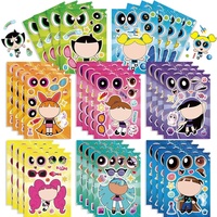 16pcs The Powerpuff Girls Sticker Face-Changing Blossom Bubbles Buttercup Graffiti Children'S Handbook  Personality Sticker Gift