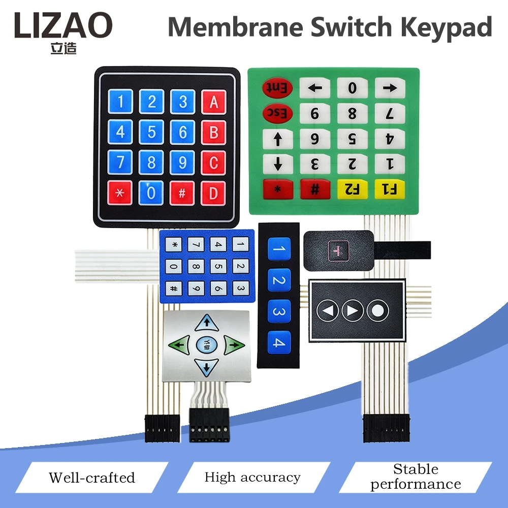 1 3 4 5 12 16 20 Key 4 x 4 Membrane Switch Keypad 3x4 4x4 4x5 Matrix Array Matrix keyboard