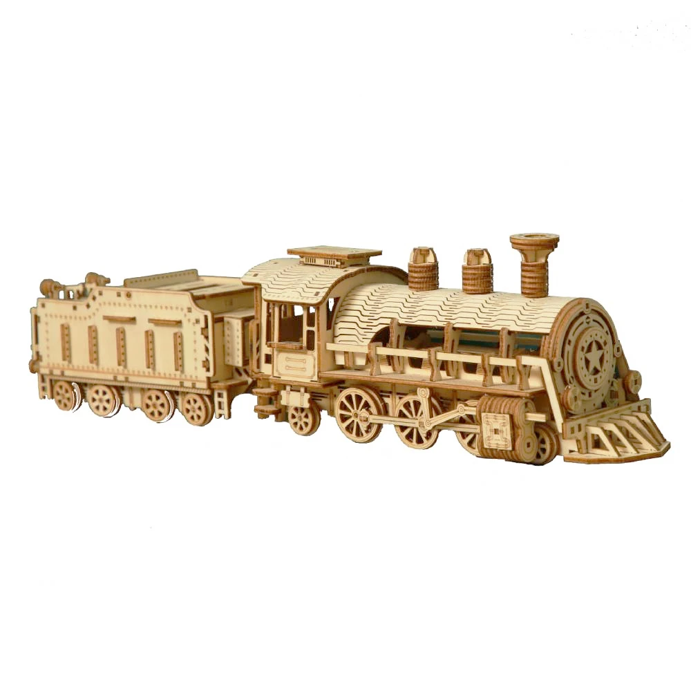 Kinds 3d Wooden Puzzles Jigsaw for Child Assembling DIY Mechanical Models Blocks Toy To Build Boys Motorcycle Air Ship Car Train