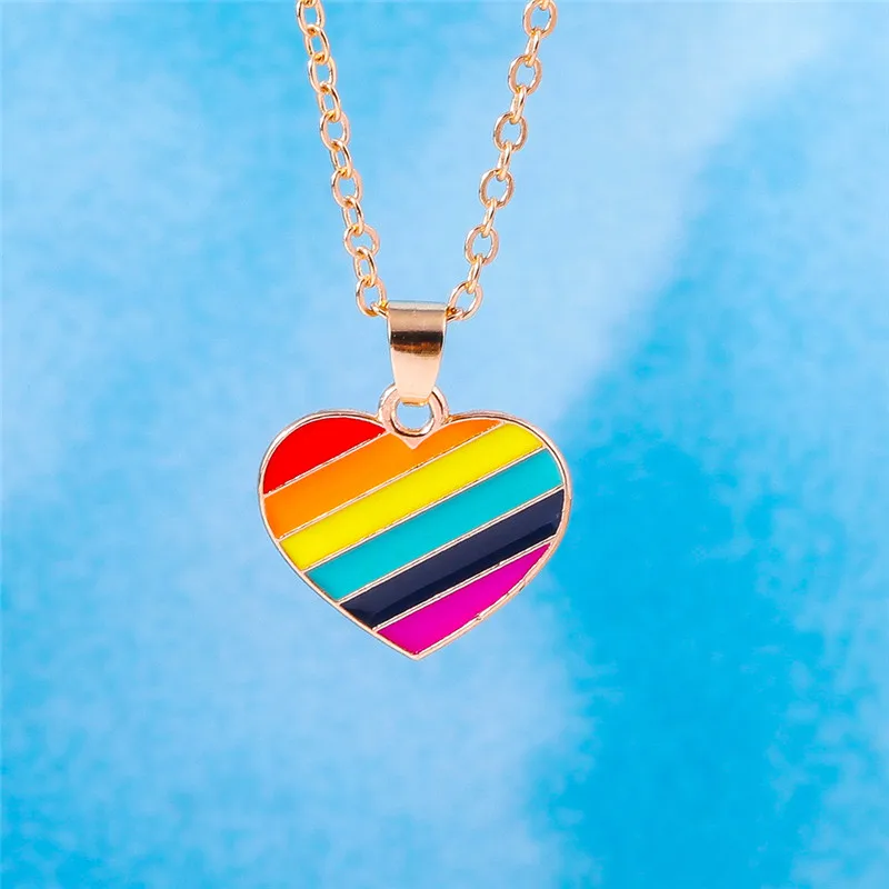 Aihua Bunte Regenbogen-Halskette für Damen, Lederseil-Kette, Wolke, Regenbogen-Anhänger, Halskette, niedlicher Sommer-Strand-Schmuck, Geschenke – Detail 29