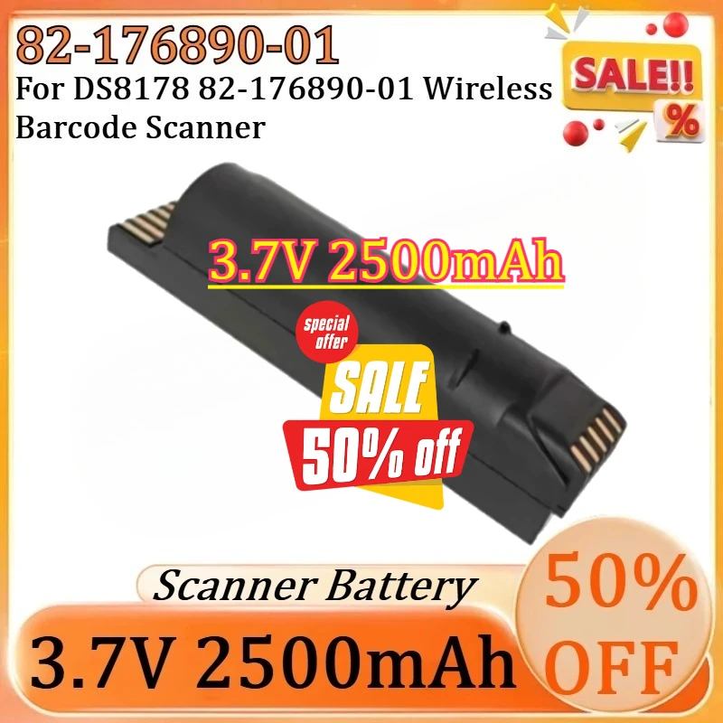 

For DS8178 82-176890-01 Wireless Barcode Scanner New 3.7V 2500mAh 82-176890-01 Replaceable Battery