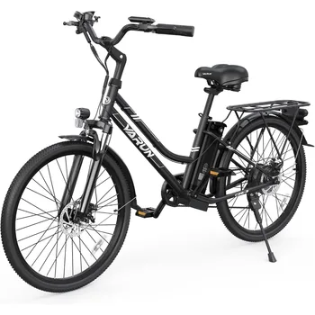 Image Electric Bike for Adults - 500W Electric Bicycle Up to 40 Miles,7-Speed, and Shock Absorber,Stylish Ebike Suitable for Commuting