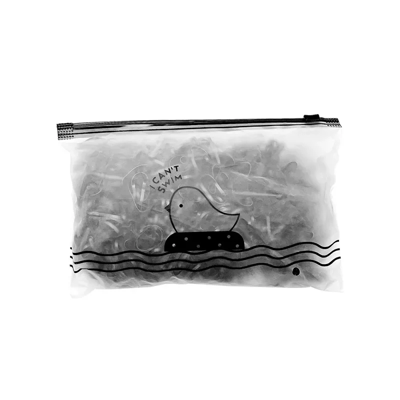 Disposable Rubber Band WOMEN\'S Hair Black Small Rubber Band Thick Leather Cover Does Not Hurt Hair Band Durable Hair Rope Head
