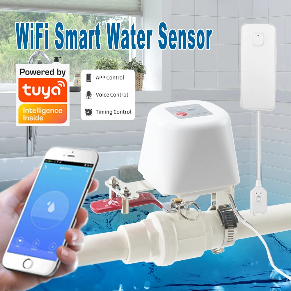 Tuya Smart Wifi Gas Manipulator Garden Water Timers Shut Off Valve Controller Support Alexa Google Assistant Smartlife