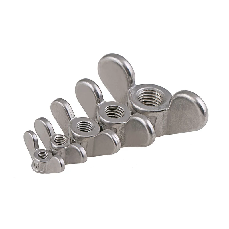 M4 M5 M6 M8 M10 M12 M14 M16 M18 M20 M22 M24 Großohr-Schmetterlingsmuttern 304 Edelstahl Handspannmuttern 1/3/5 Stück – Detail 4