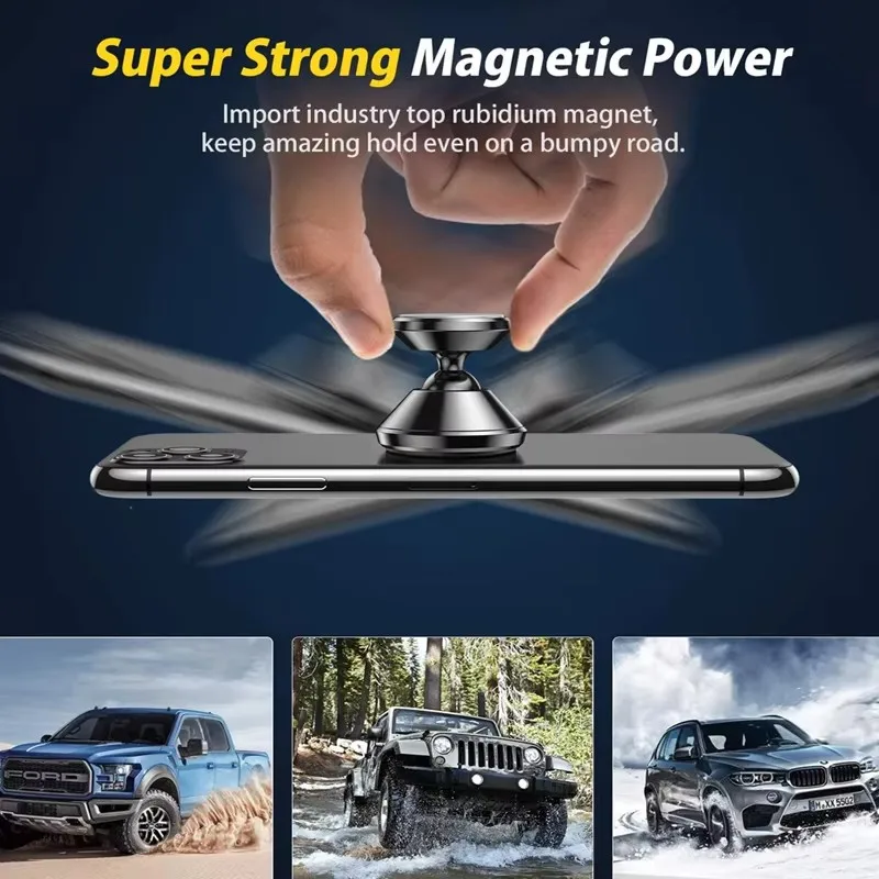 Magnetic Car Phone Holder Magnet Mount Bracket Stick on Car Dashboard Wall Mobile Cell Support in Car for iPhone Samsung Xiaomi view 6