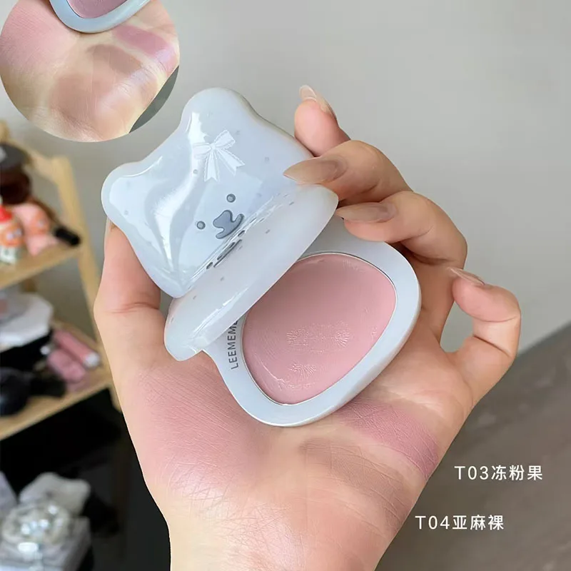 

Крем-румяна LEEMEMBER Blush Lip Cream Mist Matte Smooth Moist Nude Waterlight Blusher K-jirai Look для стойкого макияжа лица и губ