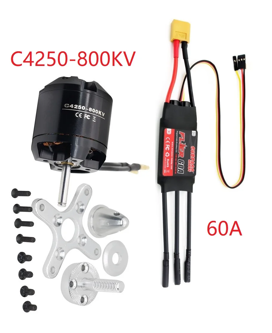 

Aeolian C4250 800kv Outrunner Brushless Motor for RC airplane model Fix-Wing Drone Aircraft Multicopter