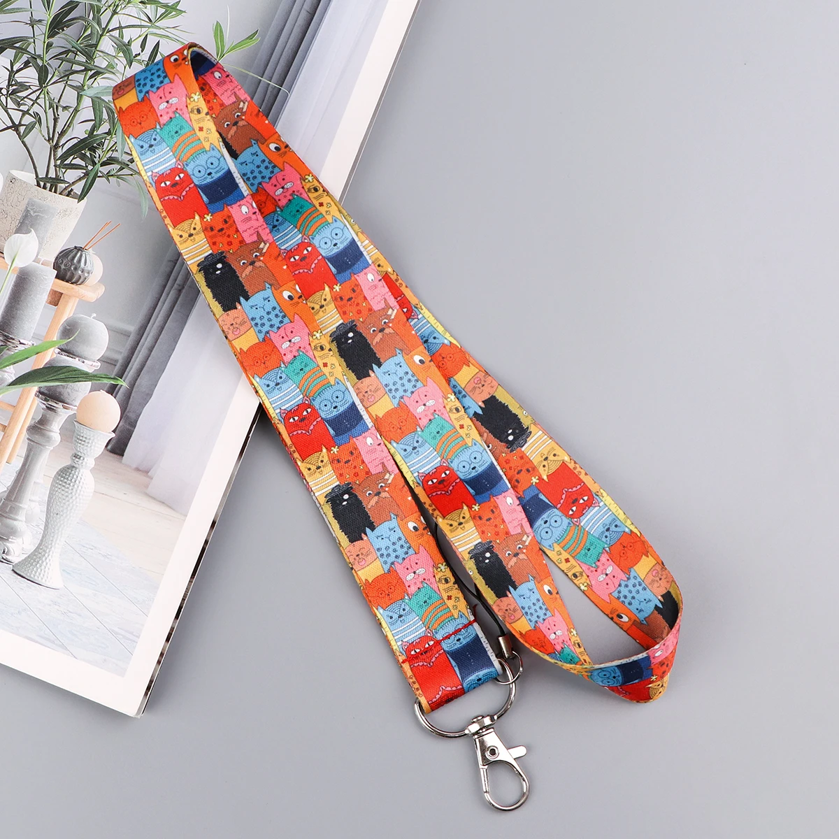 Cat&Dog Neck Strap Lanyard For Keys Keychain Badges Holder Little Animals ID Credit Hang Rope Cell Phone Charm Accessories Gifts