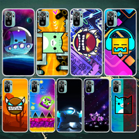 Geometry Dash Game Soft Phone Case For Xiaomi Redmi 10 10A 10C 9 9A 9C 9T 12 12C 8 8A 7 7A 6 6A S2 K20 K40 Pro 10X K30 Coque