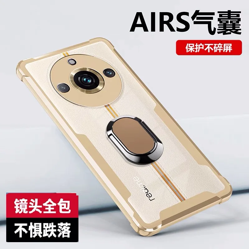 Stand For Realme 11 Pro Plus Case Shockproof Camera Full Portection Back Luxury PU Leather Cover For Realme 11 Pro Plus Holder
