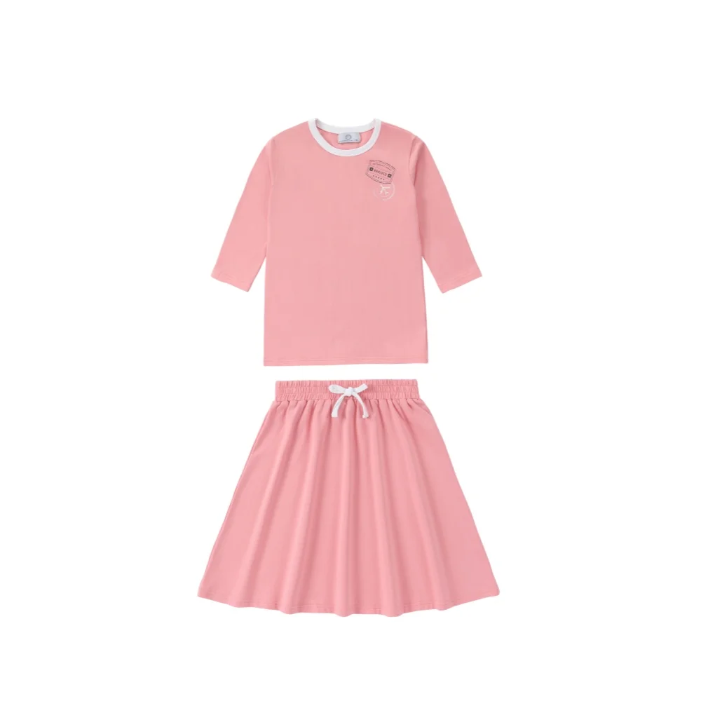 Ringer Stamp Jersey Cotton Collection – 3qtr Seleeve Set