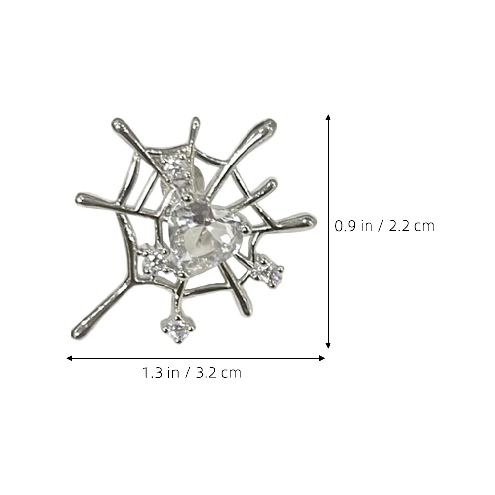 

1Pair Spider Web Earrings Halloween Costume Festival Accessories Spider Jewelry for Women Durable Alloy Design