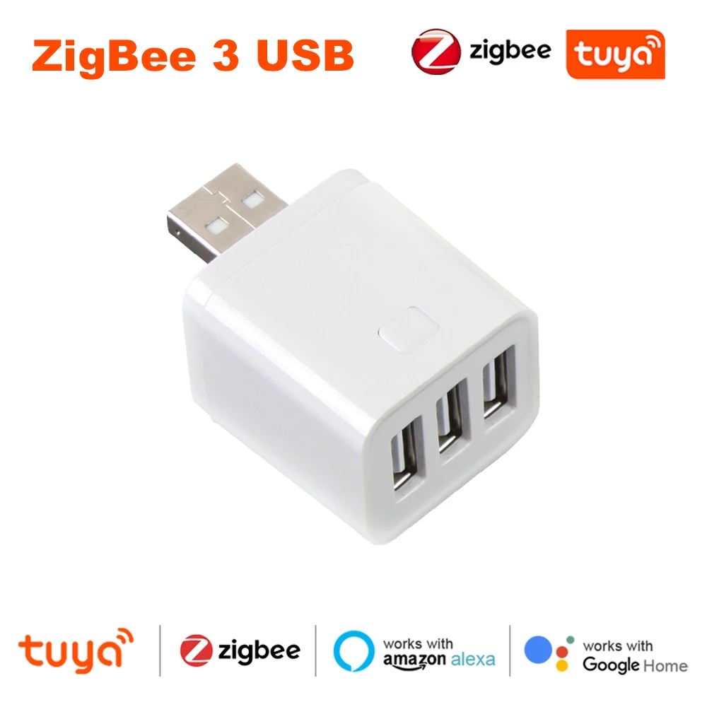 Tuya Smart WiFi/Zigbee Micro USB Adapter Schakelaar 5V Mini 1 2 3 USB Power Adapter Smart Life Control Via Alexa Google Yandex Alice