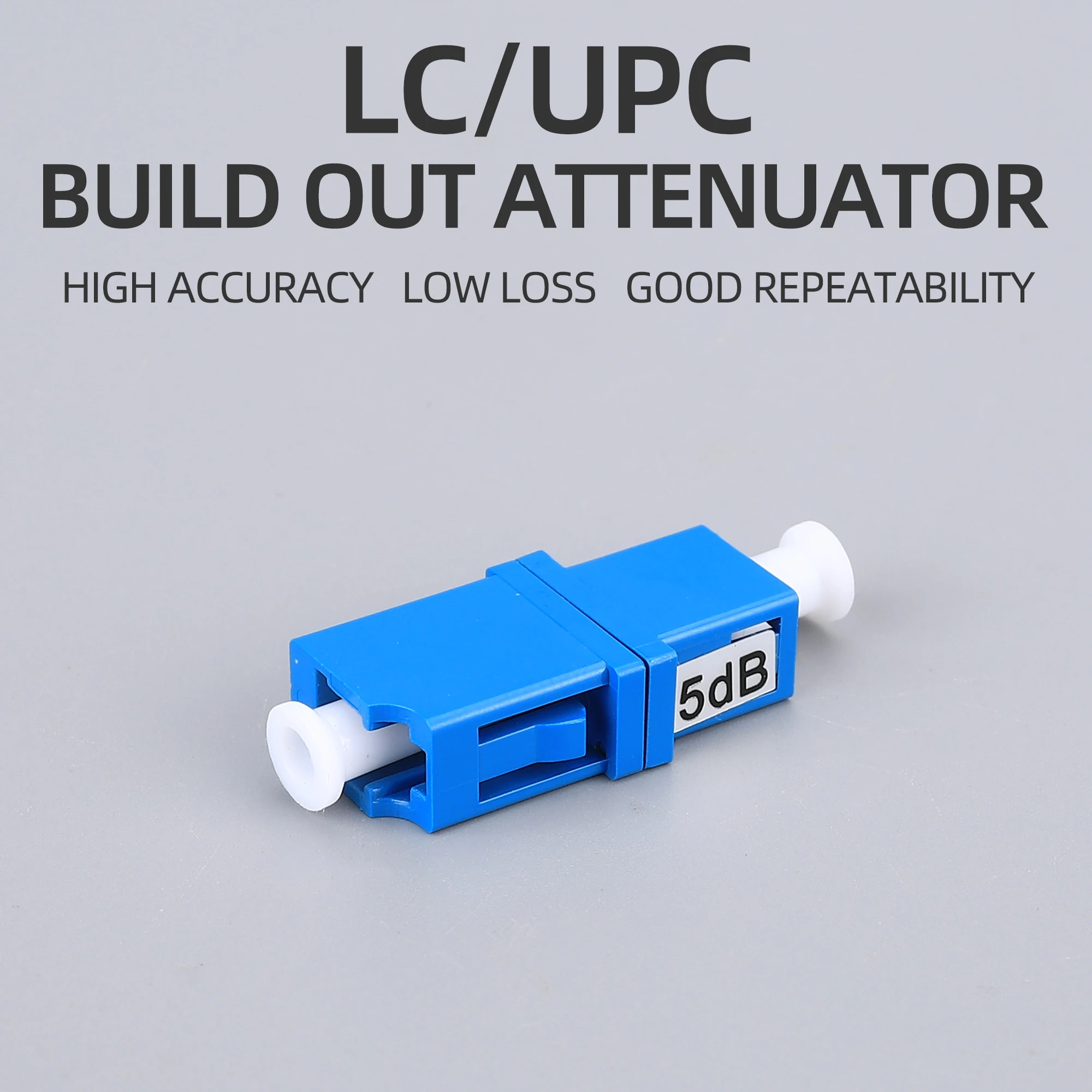 KELUSHI 3PCS LC UPC Coupler Type Fiber Attenuator FTTH Tool Fiber Optic Adapter 1.25mm The Optical Fiber Connector