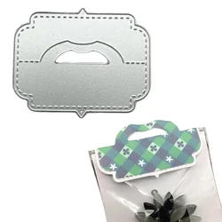 Confezione di scatole di carte borsa Topper manico in metallo taglio muore Scrapbooking francobolli e matrici goffratura carte di carta mestieri decorativi