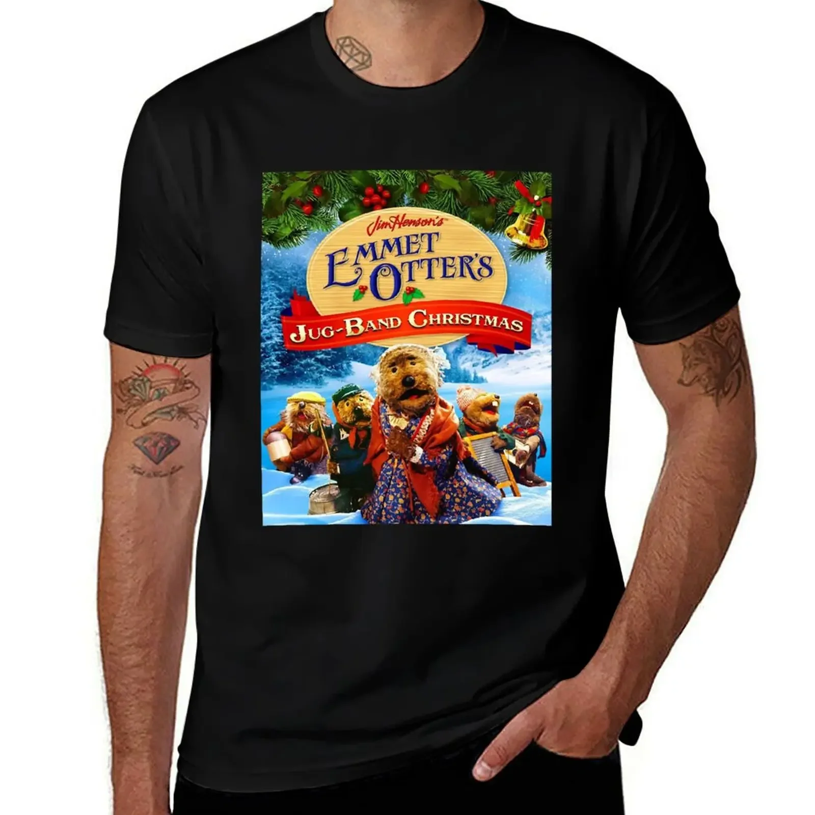 

emmett otter_s jugband christmas T-Shirt new edition cheap stuff boys animal print boys whites plain black t shirts men