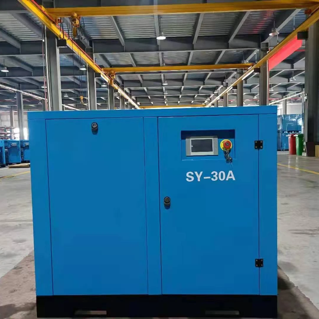 Fixed speed load industrial CE Approved single two Screw Air Compressor 30HP Energysaving