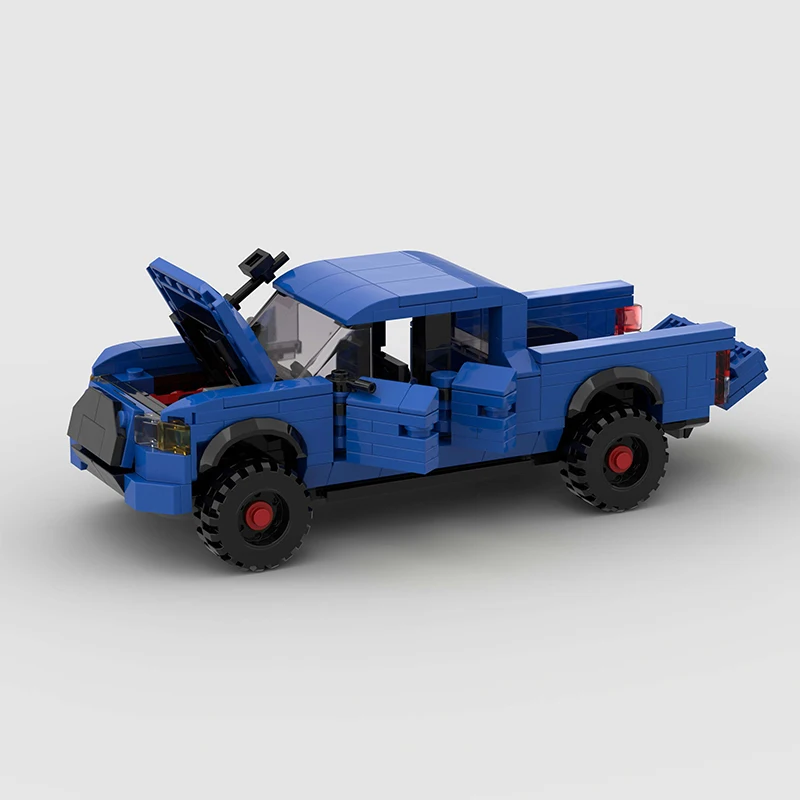 MOC Pickup Truck Rennwagen Stadt Sport SUV Bausteine Ziegel Racer Geländewagen Technik Kinderspielzeug