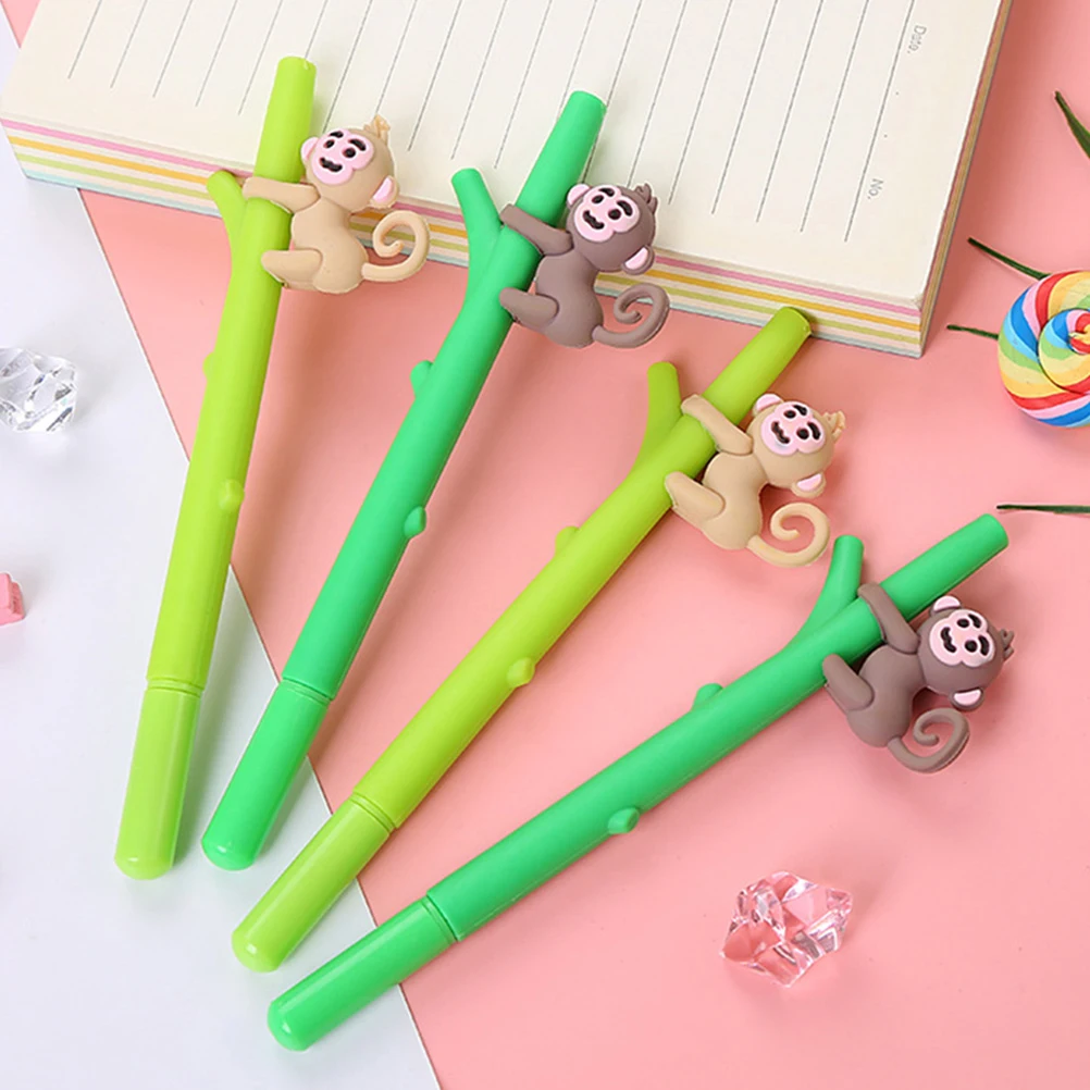 

12 Pcs Black Plastic Fine Tip Gel Pens Portable Business Supplies Writing Office Sign Multi Function Refillable Student