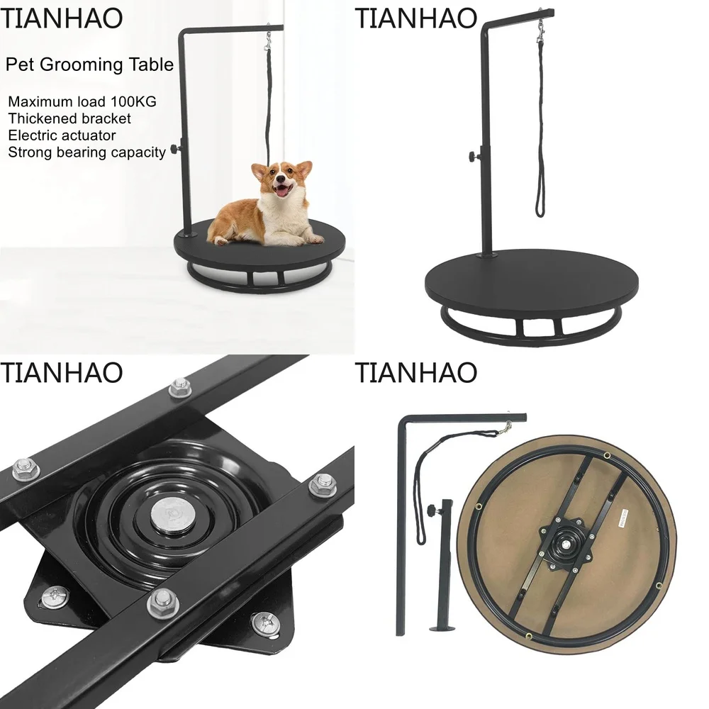 Manual Lift Pet Grooming Table for Dogs Cats Large Anti-Slip Anti-Static Veterinary Styling Station for Small Medium Big