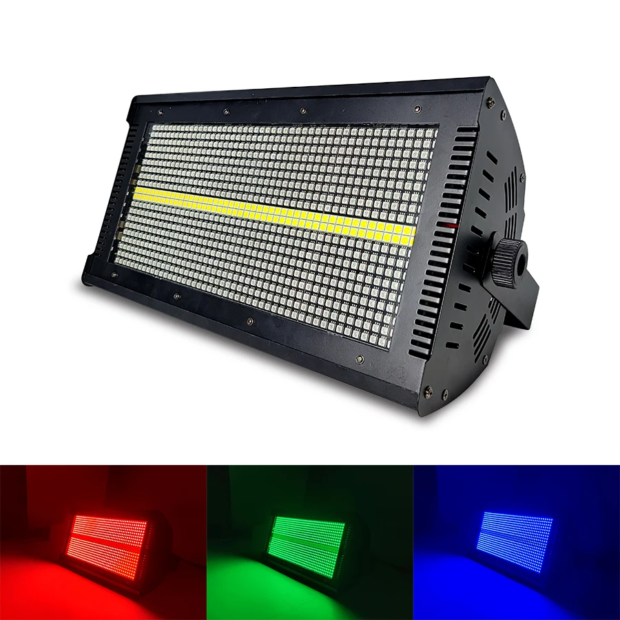 Luz estroboscópica segmentada RGB, iluminación de escenario de carreras, Flash de lavado, selección de marco, luz de tinte de fondo, 1000W, 8 + 8