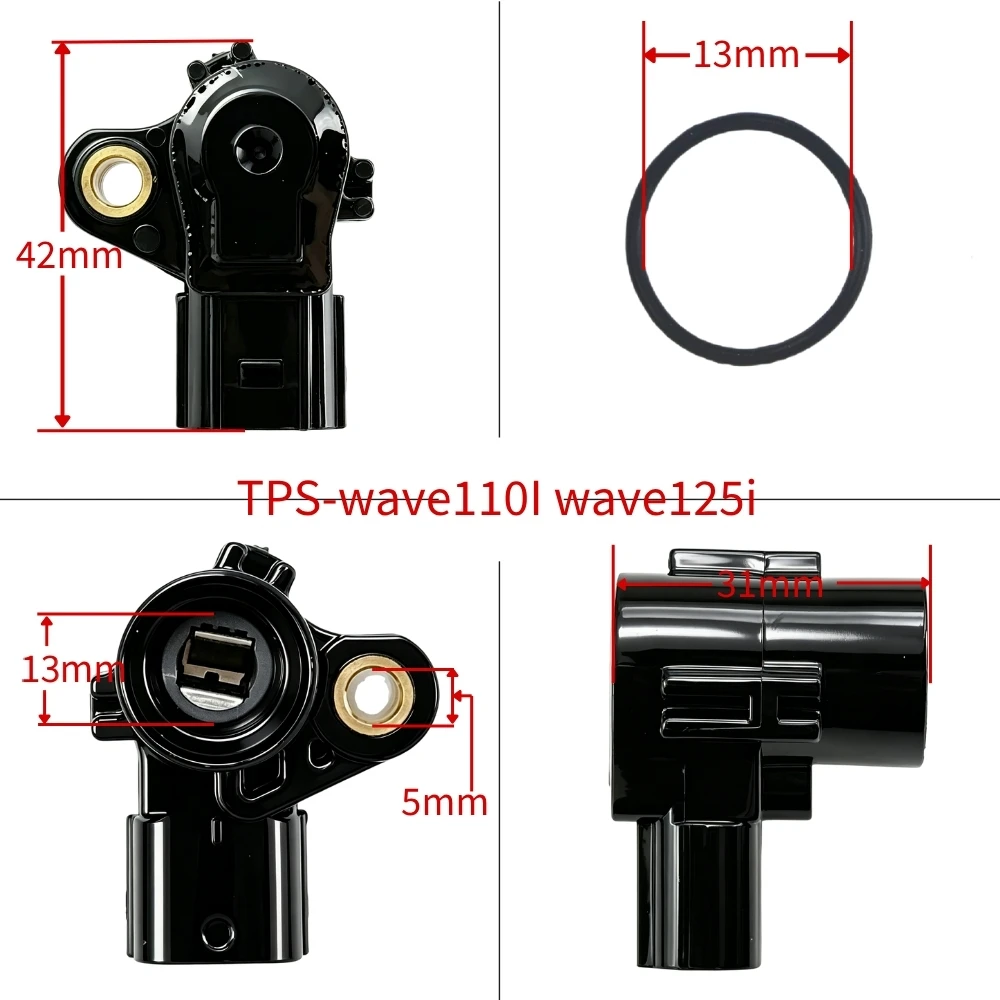 Motorcycle Throttle Body Sensor Tps For Honda Wave110i 125i Beat Titan 150 Fan 125 Vario Click 100cc 110cc 125cc 16400-K25-901