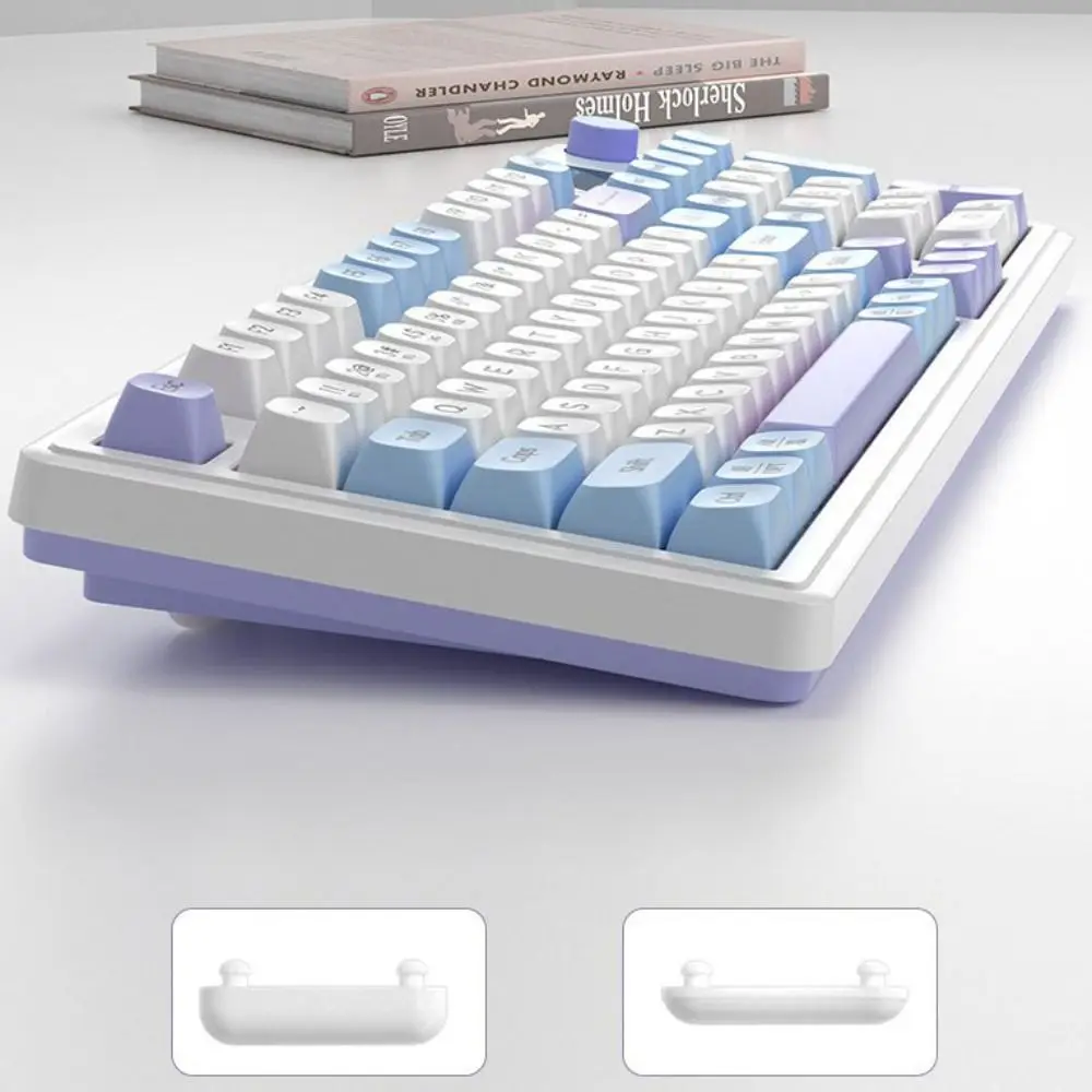 ABS trois modes clavier mécanique sans fil 2.4g filaire trois modes 2.4G Bluetooth clavier filaire émettant de la lumière Bluetooth