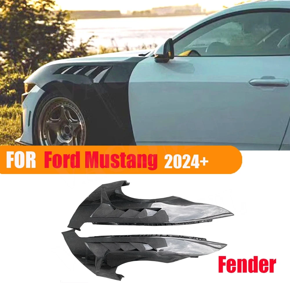 

VACOMUL Dry Carbon Fiber Car Side Front Fender Trim Cover for Ford Mustang 2024 UP Car Tuning Parts Exterior Trims