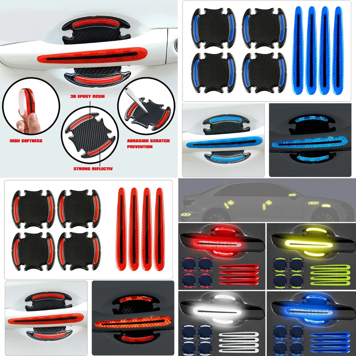 

Accessories Stickers Door Handle Car For BYD Han EV Tang EV Song Pro Qin Plus Dolphin Yuan Pro E6 Atto 3 Seal Destroyer 05
