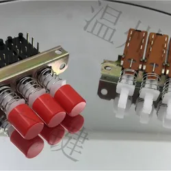 1PC direct keyst keystroke linkage key switch spacing 10mm triple 6pin lock interlocking interlocking band hole PBS-22H18-15-3