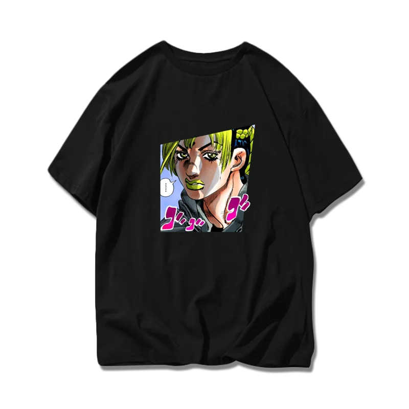 

Jojo's Wonderful Adventure Empty Strip Xu Lun Stone Sea Sports Pure Cotton T-shirt Super Hot Men and Women Short-sleeved T-shirt
