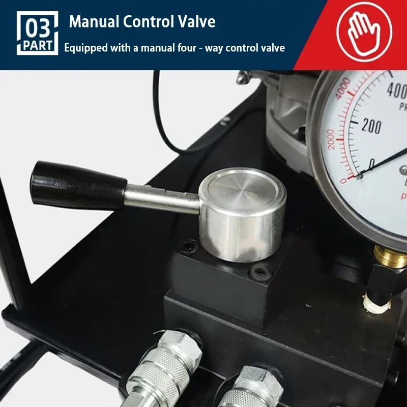 JDB-150 Electric Hydraulic Pump 2.5L/8L Dual-circuit Engine Pump Equipped with Crimping Machine for Outdoor Use