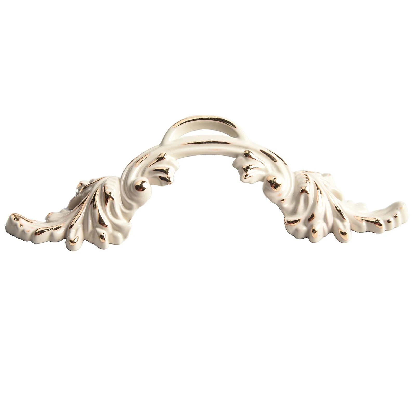 

Дверная ручка Хромированный белый цинковый сплав Ручка шкафа Ретро Элегантный дизайн Материал цинкового сплава Улучшение мебели