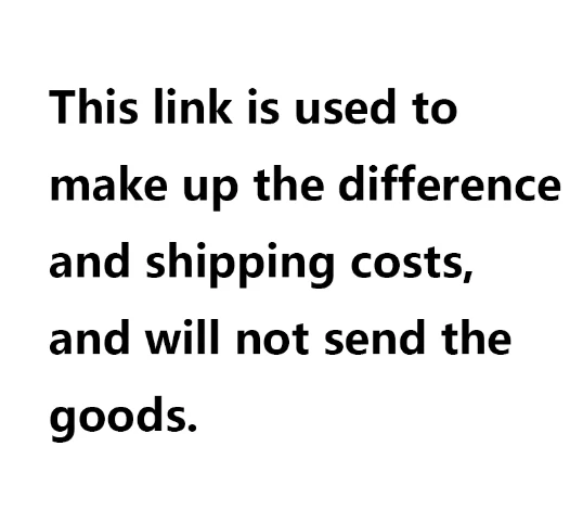 Este link é usado para compensar a diferença e os custos de envio