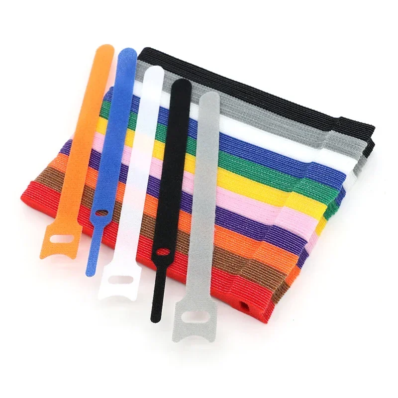 Releasable Cable Tie Nylon Wrap Zip Bundle Bandage 12x150/200/250/300mm Plastics Fastening Reusable Ties Straps Cable Organiser