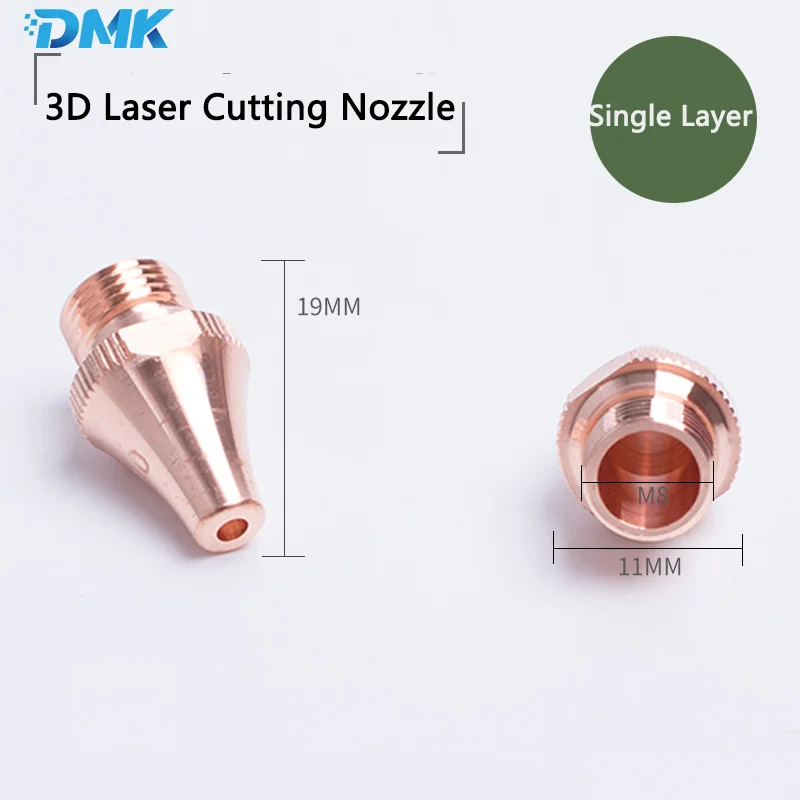 Boci 3D Laser Cutting Nozzle D11 H19 M8 Caliber 1.2-5.0 For Boci Laser Cutting Head BLT421T BLT441T BLT520H BLT540H