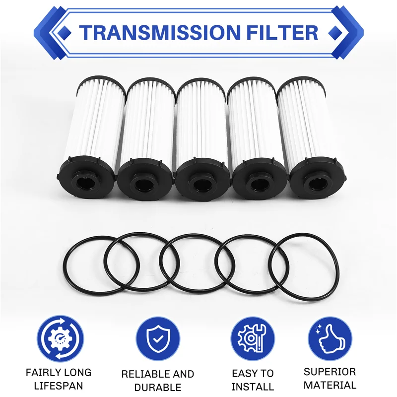 Neuer 5-teiliger Getriebefilter 0GC325183A für A3 Q3 TT CUPRA SEAT SKODA VW Golf Jetta Passat T-Roc Tiguan Touran