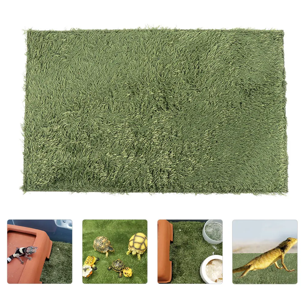 

Fake Lawn Reptile Mat Cotton Soft Absorbent Pet Accessory Tortoise Cage Moss Carpet Amphibian Pad Decorative Lawn