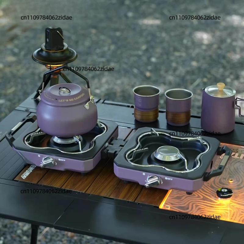 For Foldable Stove, Split-type Camping Stove, Portable Outdoor Barbecue, Double-head Stove