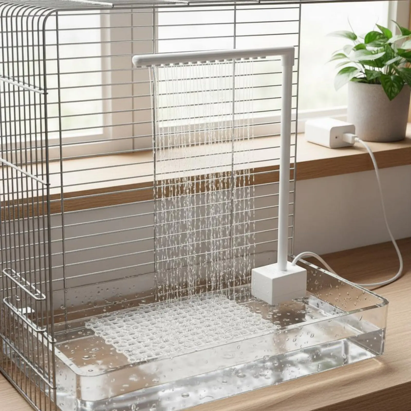 circulating-water-avian-bath-water-resistant-design-electric-parrot-bath-tub