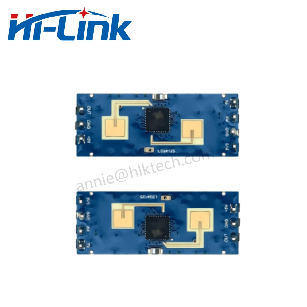 Hilink nuevo HLK-LD2412 24GHz Sensor de módulo de detección de presencia humana Radar de onda milimétrica detección gran angular 9m ± 75 °   Hogar Inteligente