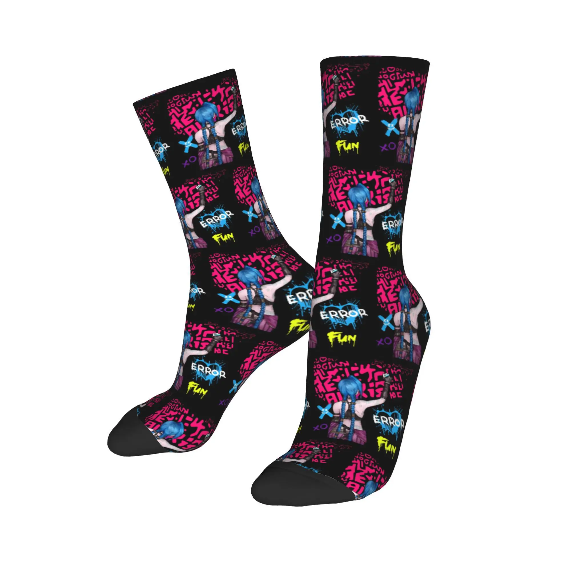 Unisex L-League of In The Legendsed Merch Socks Vi Arcane Cozy Socks Fashion For Sports Wear WZ006