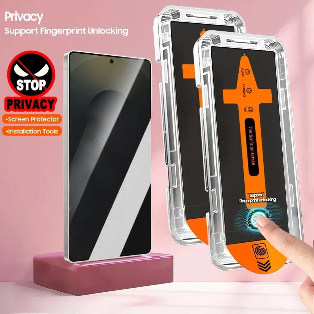 For Samsung Galaxy S21 S25 Edge S23 Plus S24 FE S20 S26 S22 Ultra Anti-Spy Peeping Screen Protector Privacy Tempered Glass Film