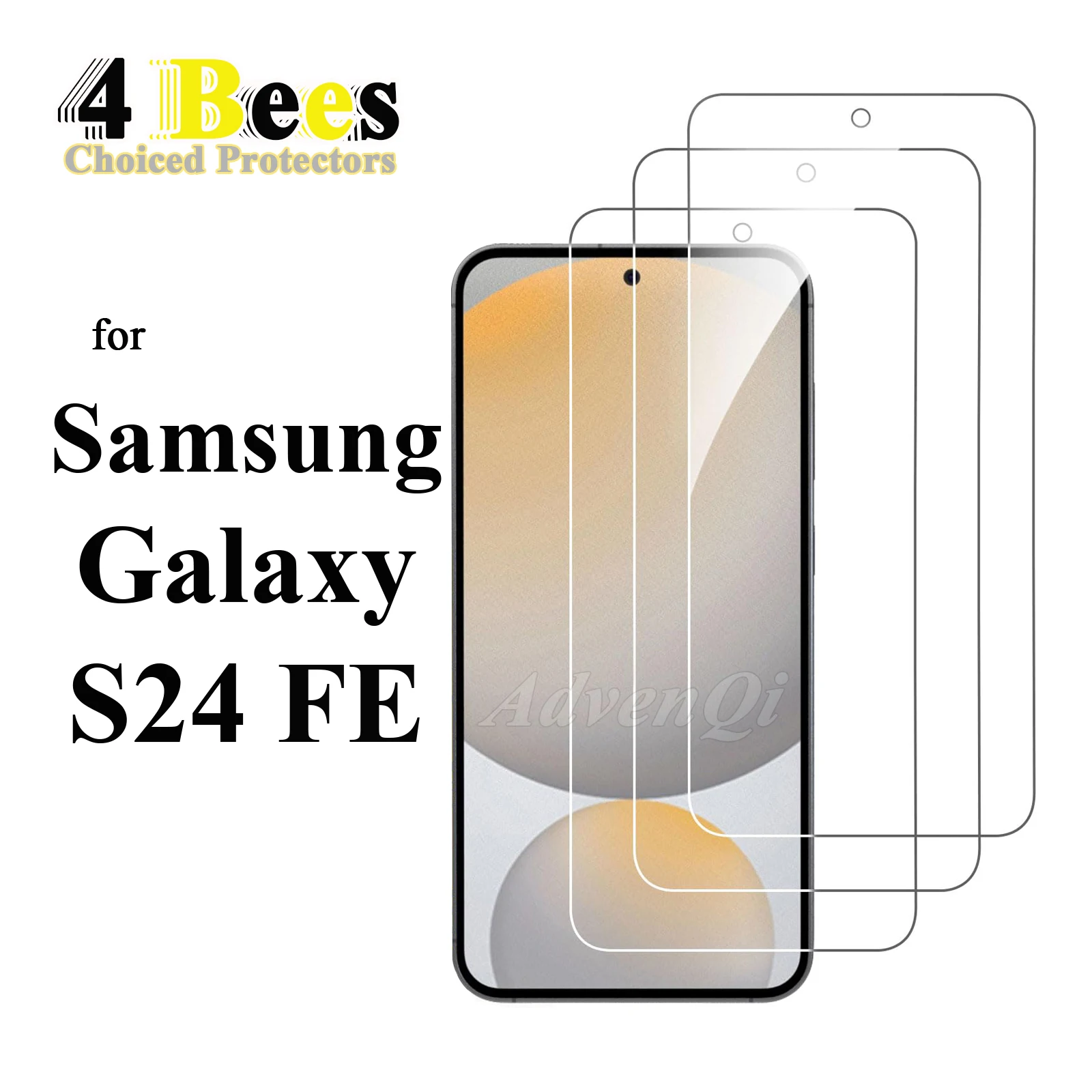 1-4 Stück gehärtetes Glas für Samsung Galaxy S24 FE Displayschutzfolie, schützende Mica-Kristall-Anti-Kratz-Hülle, case-freundlich