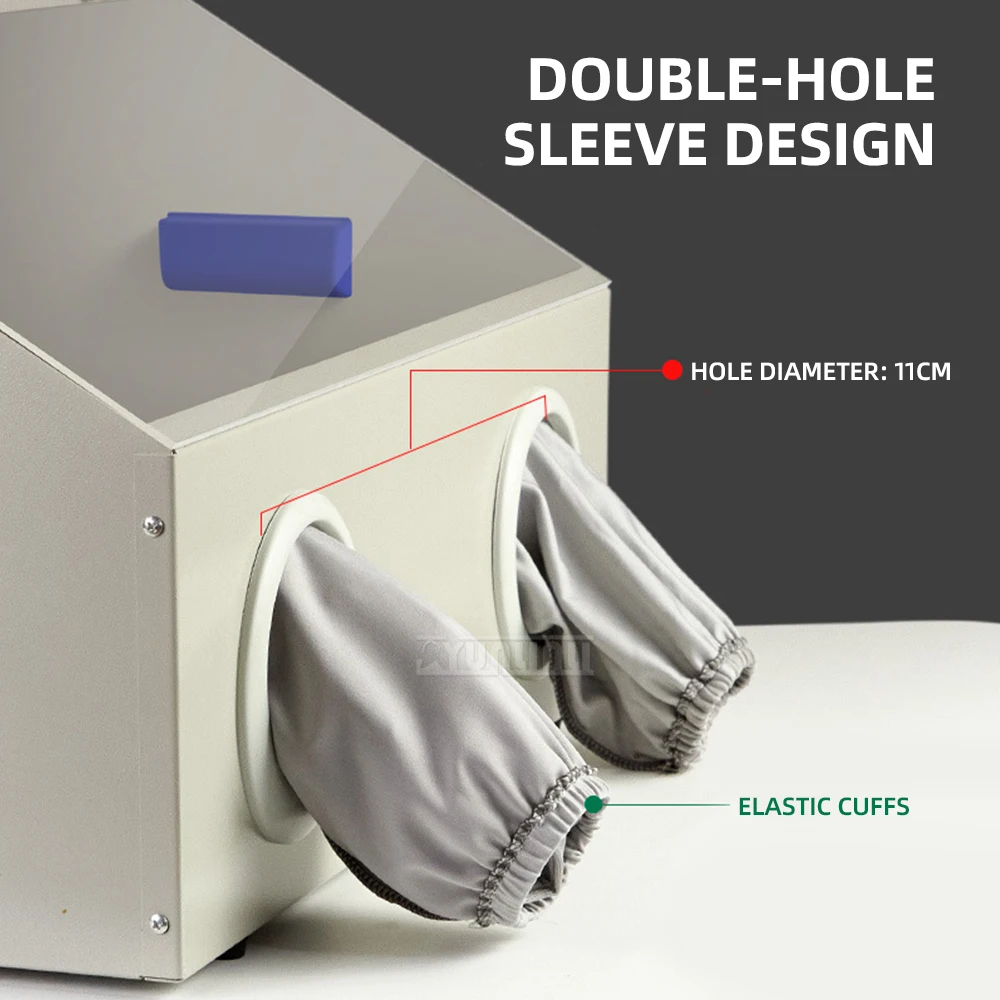 Dustproof Enclosure Metal Engraving/Dust Extraction Workstation with Transparent Polycarbonate Cover Grinder workbench