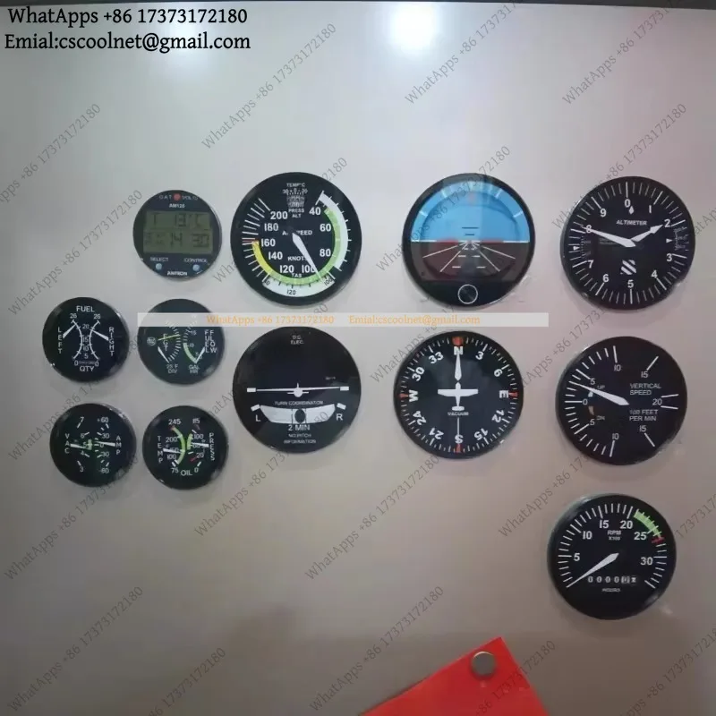 Aircraft Instrument Model Refrigerator Sticker Gift Simulation Training Dashboard Magnet Plane Cockpit Decor Accessory
