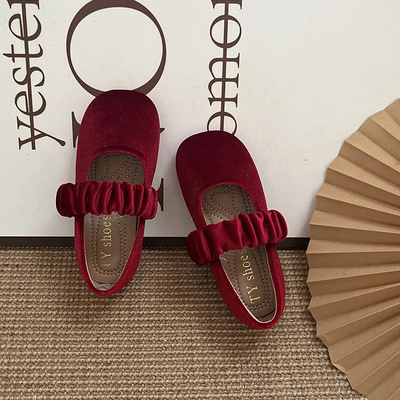 נעלי בלרינה בורדו