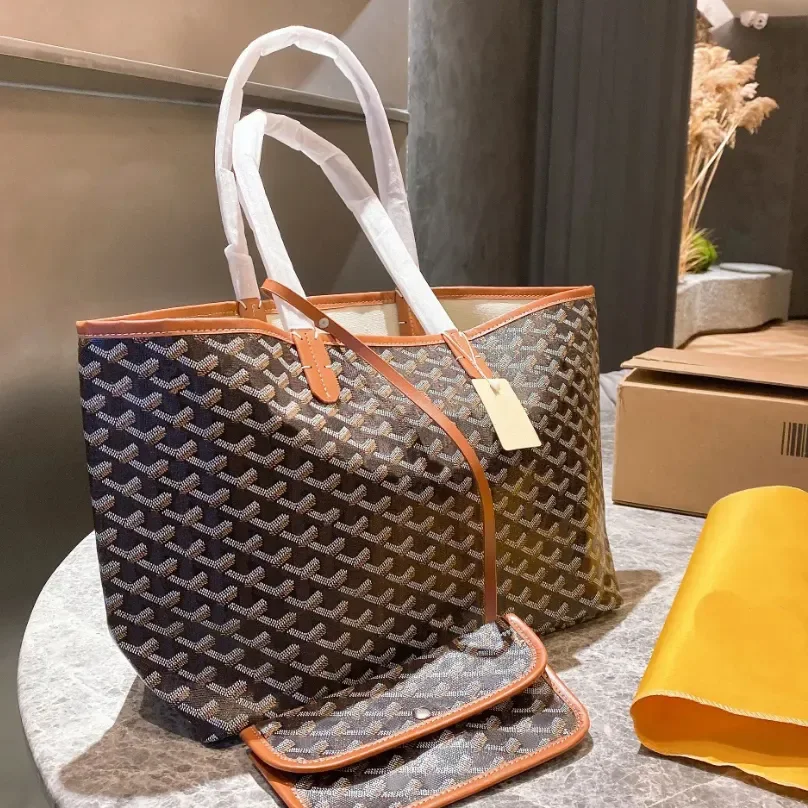 

Designer Fashion Totes Wallet Leather Messenger Shoulder Handbag Women Bags High Capacity Composite Shopping Bagss Plaid Double